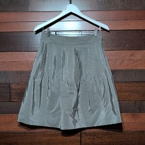 NWOT Banana Republic Silver A-Line Pleated Skirt